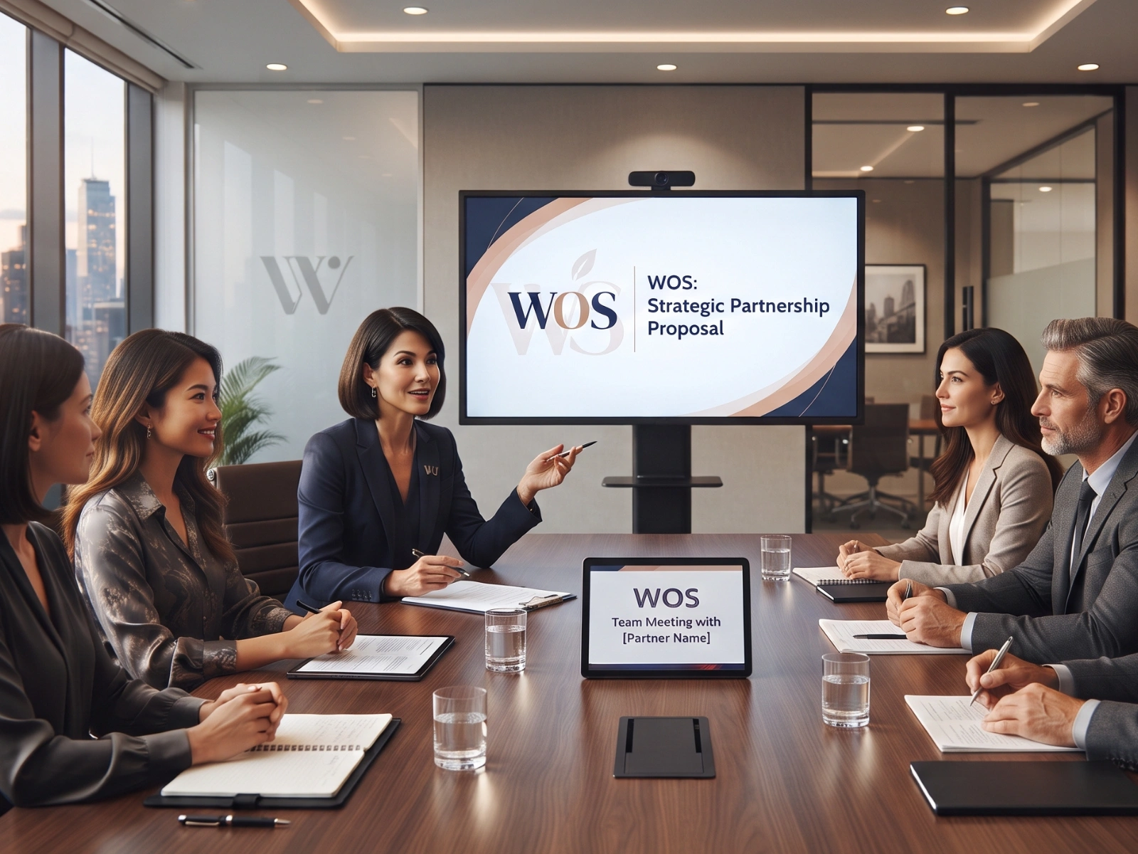 การพูดคุยระหว่างทีม WOS และ Partner